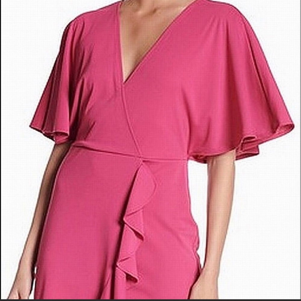 Hot Pink Wrap Dress